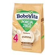 BoboVita Porcja Zbóż, kaszka bezmleczna, manna, 4 m+, 170 g