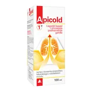 Apicold 1+, syrop z korzenia prawoślazu, z dodatkiem miodu, 100 ml