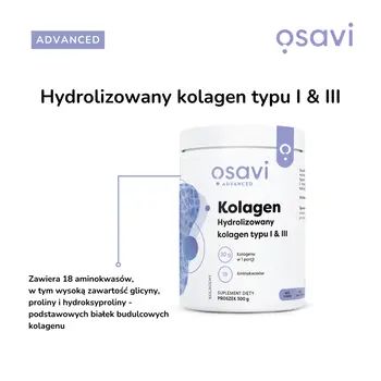 Osavi Kolagen Typu I i III, proszek, 600 g