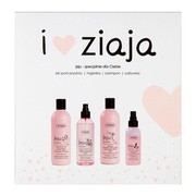 Zestaw Ziaja Jeju, żel do ciała, 300 ml + mgiełka do twarzy i ciała, 200 ml + szampon, 300 ml + dwufazowa odżywka do włosów w sprayu, 125 ml