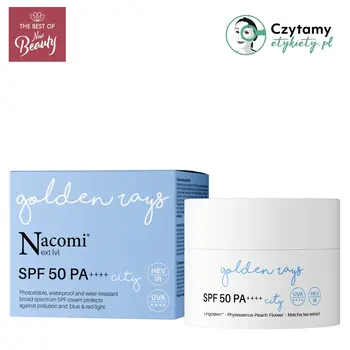 Nacomi Next LVL, krem do twarzy SPF 50 UV City, 50 ml