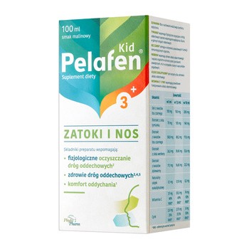 Phytopharm Pelafen Kid 3+ Zatoki i Nos, płyn, 100 ml