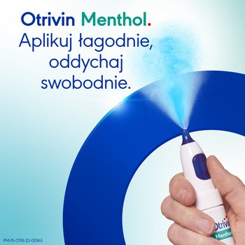 Zestaw 2x Otrivin Menthol, 1 mg/ml, aerozol do nosa, 10 ml