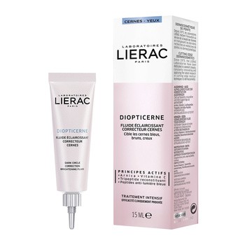 Lierac Diopticerne, rozjaśniająca emulsja korygująca cienie pod oczami, 15 ml