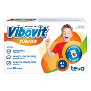 Vibovit Junior proszek o smaku truskawkowym, 14 sasz.