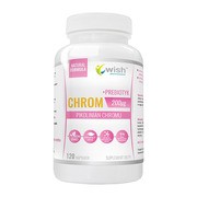 Wish Chrom 200 µg + prebiotyk, kapsułki, 120 szt.