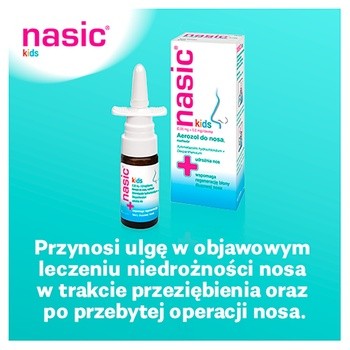 Nasic Kids, (0,05mg+5mg)/dawkę, aerozol do nosa, roztwór, 10 ml