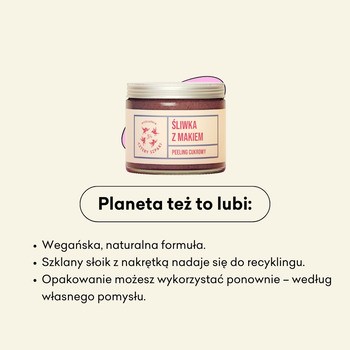 Mydlarnia 4Szpaki, Peeling cukrowy, śliwka z makiem, 250 ml
