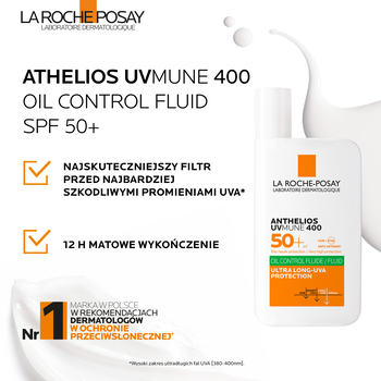 La Roche-Posay Anthelios UVMUNE 400 Oil Control fluid, SPF 50+, 50 ml