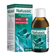 Natussic, (7,5 mg/5 ml), syrop, 200 ml