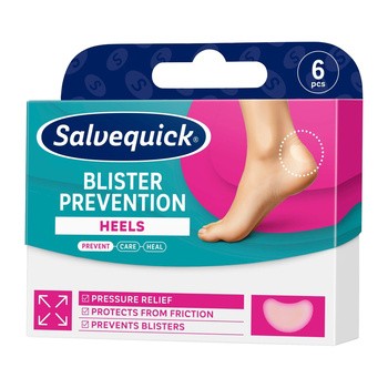 Salvequick, plastry na pęcherze, otarcia, medium, 6 szt