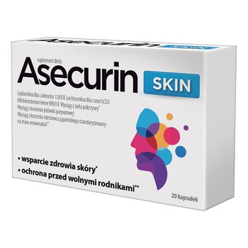 Asecurin Skin, kapsułki, 20 szt.