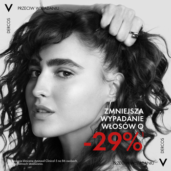 Vichy Dercos Aminexil Clinical 5, kuracja przeciw wypadaniu włosów dla kobiet, 6 ml, 21 ampułek