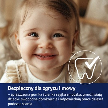 Lovi, smoczek silikonowy dynamiczny, Blossom Ivory, 6-18 m, 2 szt.