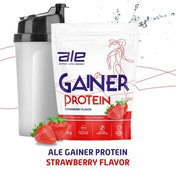 Zestaw 3 x ALE Gainer Protein Strawberry Flavor