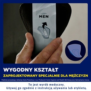 TENA Men Extra Light, wkłady anatomiczne, 14 szt.