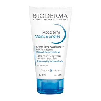 Bioderma Atoderm Mains & Ongles, odżywczy krem do rąk i paznokci, 50 ml