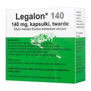 Legalon 140, 140 mg, kapsułki twarde, 20 szt. (import równoległy, Delfarma)