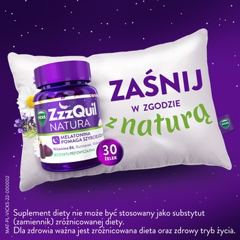 ZzzQuil Natura, żelki, smak owoców leśnych, 30 szt.