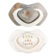 Canpol Babies, Smoczek silikonowy Light Touch 0-6 m sumetryczny, dogs, 2 szt.