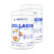 Zestaw 2 x Allnutrition Collagen Pro, proszek, smak brzoskwiniowy, 400 g