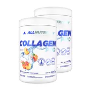 Zestaw 2 x Allnutrition Collagen Pro, proszek, smak brzoskwiniowy, 400 g