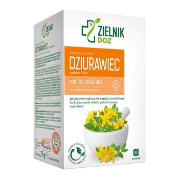 ZIELNIK DOZ Dziurawiec, zioła do zaparzenia w saszetkach, 0,9 g, 30 szt.