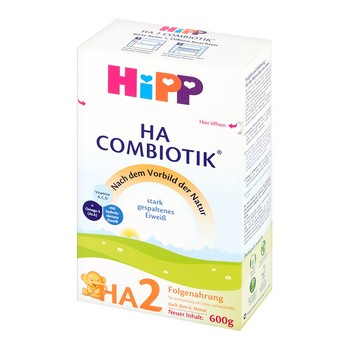 HiPP 2 HA Combiotik, mleko następne, 6 m+, proszek, 600 g
