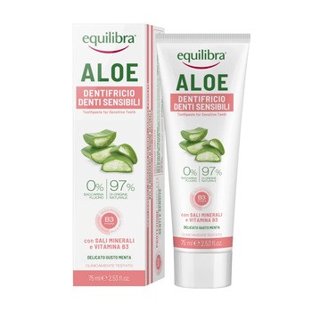 Equilibra, aloesowa pasta do zębów wrażliwych, 75 ml