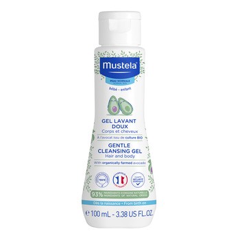 Mustela Bebe-Enfant, delikatny żel do mycia z organicznym awokado, 100 ml
