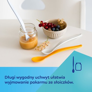 Canpol Babies, zestaw 3 pierwszych łyżeczek do karmienia, niebieski, 1 szt.