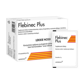 Flebinec Plus, proszek, 4 g x 14 saszetek