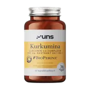 Uns Kurkumina + Bioperine, kapsułki twarde, 60 szt.