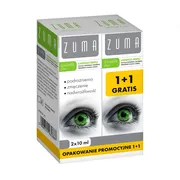 Zuma Świetlik Plus, łagodzące krople do oczu, 2 x 10 ml (1 + 1 GRATIS)