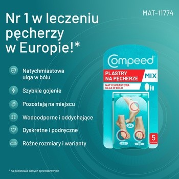 Compeed Plastry na pęcherze, mix, 5 szt.