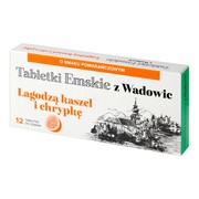 Tabletki Emskie z Wadowic, tabletki do ssania, o smaku pomarańczowym, 12 szt.