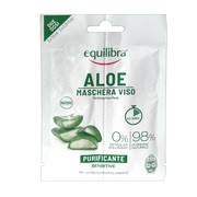 Equilibra Aloe, maseczka do twarzy, oczyszczająca, 2 x 7,5 ml