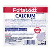 PolfaŁódź Calcium w folii, tabletki musujące, 12 szt.