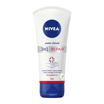 Nivea Repair Care, regnerujący krem do rąk 3w1, 75 ml