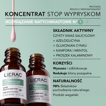 Lierac Protocols, koncentrat stop-wypryskom, 15 ml