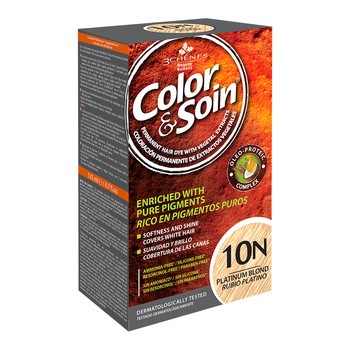 Color&Soin, farba do włosów, platynowy blond (10N), 135 ml