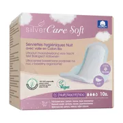 SIlver Care, Podpaski ekologiczne Soft na noc 100% BIO, 10 szt.
