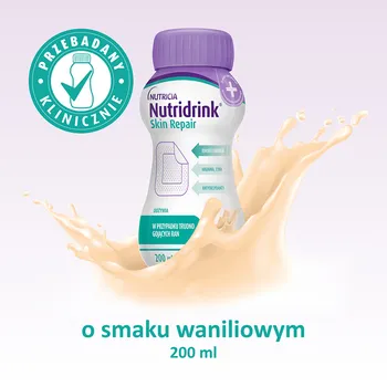 Nutridrink Skin Repair, smak waniliowy, płyn, 4 x 200 ml