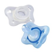 CHICCO PHYSIOFORMA MINI SOFT 0-2M BOY 2 SZT Smoczek uspokajający, silikonowy