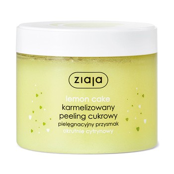 Ziaja Pielęgnacyjne przysmaki Lemon Cake, karmelizowany peeling cukrowy, 300 ml