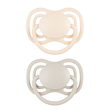 Canpol Babies, smoczek silikonowy DentalAir 0-6 m symetryczny, kremowy, 2 szt.