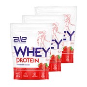 Zestaw 3x ALE Whey Protein Strawberry Flavor