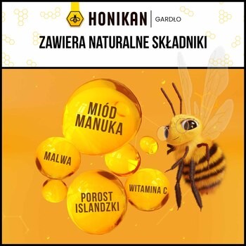 Honikan Gardło 2-fazowe pastylki do ssania, 16 szt