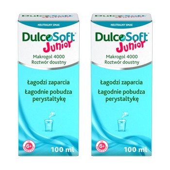 Zestaw 2x DulcoSoft Junior, roztwór doustny, 100 ml