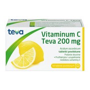 Vitaminum C Teva, 200 mg, tabletki powlekane, 50 szt.